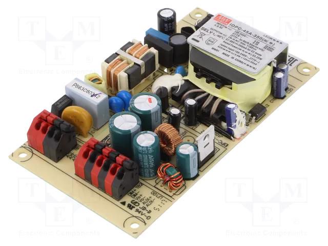 Power supply: switching; LED; 33.25W; 57÷95VDC; 350mA; 90÷295VAC MEAN WELL IDPC-45A-350