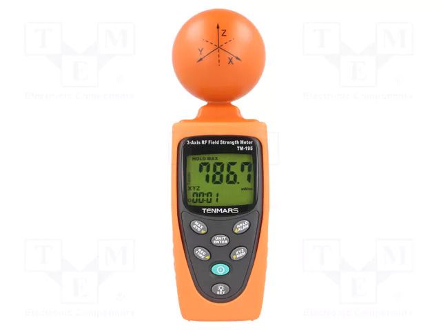 Meter: electric field strength; Display: LCD; Range: 38m÷11V/m TENMARS TM-195
