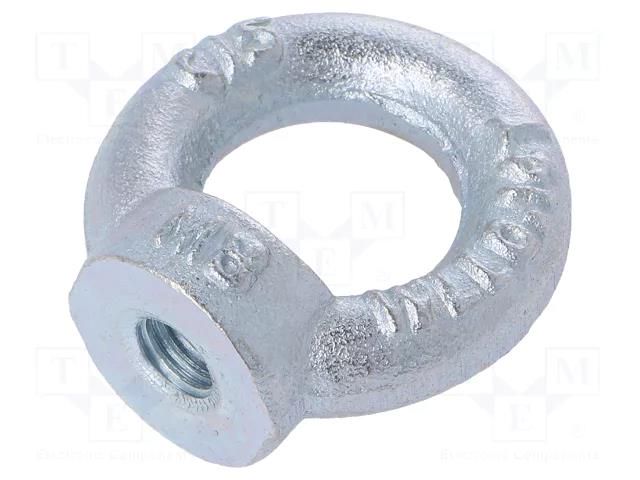 Lifting eye nut; eye; M8; steel; Plating: zinc; DIN 582; 20mm DROMET D-NZU.8