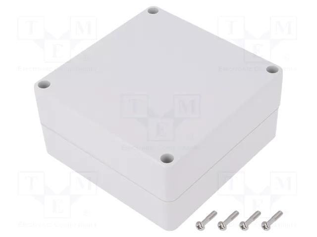 Enclosure: multipurpose; X: 120mm; Y: 120mm; Z: 60mm; polycarbonate GAINTA G278-IP67