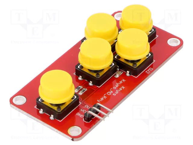 Module robotics: button; yellow; No.of butt: 5 OKYSTAR OKY3467