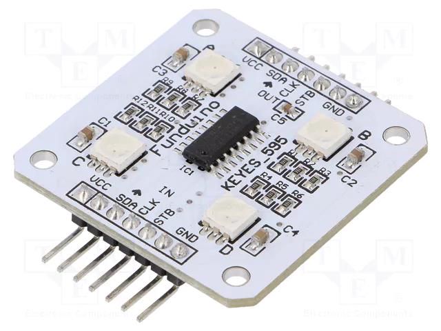 Module robotics: LED; No.of diodes: 4; 5050; Colour: RGB; Arduino OKYSTAR OKY3210