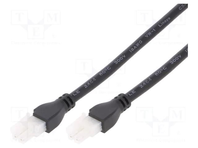 Cable; Mini-Fit Jr; female; PIN: 2; Len: 0.5m; 8A; Insulation: PVC MOLEX MX-245135-0205