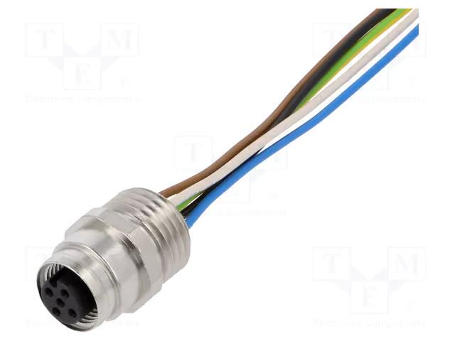 Connector: M12; socket; PIN: 5; female; A code-DeviceNet / CANopen LUMBERG AUTOMATION RKFM5/2M