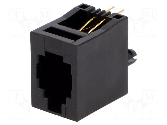 Connector: RJ9; socket; PIN: 4; 4p4c; THT; straight ENCITECH RJJ44NFV