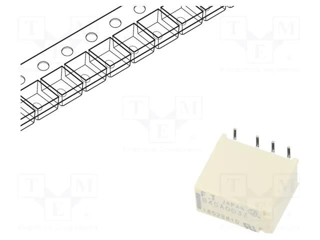 Relay: electromagnetic; DPDT; Ucoil: 3VDC; 2A; 0.3A/125VAC; FTR-B4 FCL Components FTR-B4GA003Z-B05
