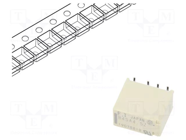 Relay: electromagnetic; DPDT; Ucoil: 4.5VDC; 2A; 0.3A/125VAC; SMT FCL Components FTR-B4SA4.5Z-B05