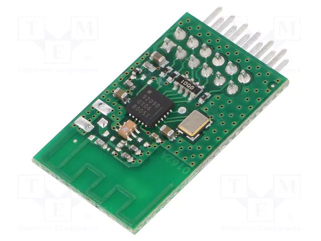 Module: RF; AM transceiver; FSK; 2.4GHz; SPI; -115dBm; 3VDC; 36/8mA AUREL RTX-24EM-AI/V