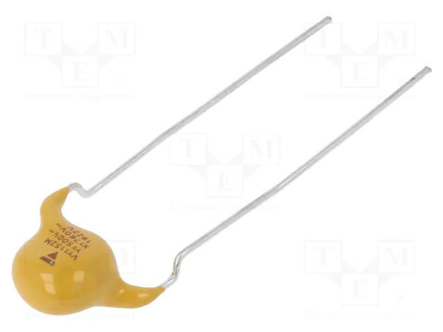 Capacitor: ceramic; suppression capacitor,X1,Y1; 1.5nF; Y5V; ±20% VISHAY VY1152M33Y5VQ63V0