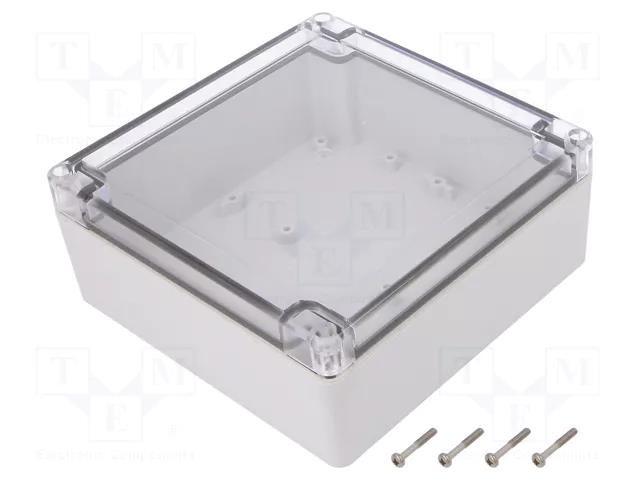 Enclosure: multipurpose; X: 150mm; Y: 150mm; Z: 60mm; ZP; ABS; IK07 KRADEX ZP15015060SJPABSPC