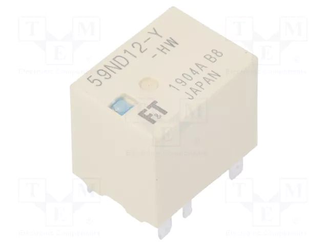 Relay: electromagnetic; 1 Form U; Ucoil: 12VDC; 60A; FBR59-HW; PCB FCL Components FBR59ND12-Y-HW