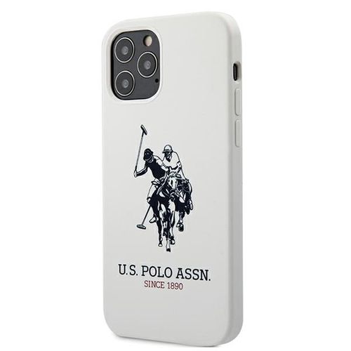 US Polo USHCP12LSLHRWH iPhone 12 Pro Max 6.7&quot; white/white Silicone Collection, U.S. Polo Assn. 3700740491317 3700740491317