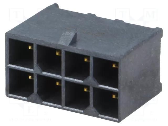 Connector: wire-board; socket; male; PIN: 8; Mega-Fit; straight MOLEX MX-172065-0208