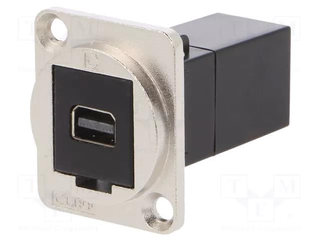 Coupler; mini DisplayPort socket,both sides; FT; 19x24mm; metal CLIFF CP30202M