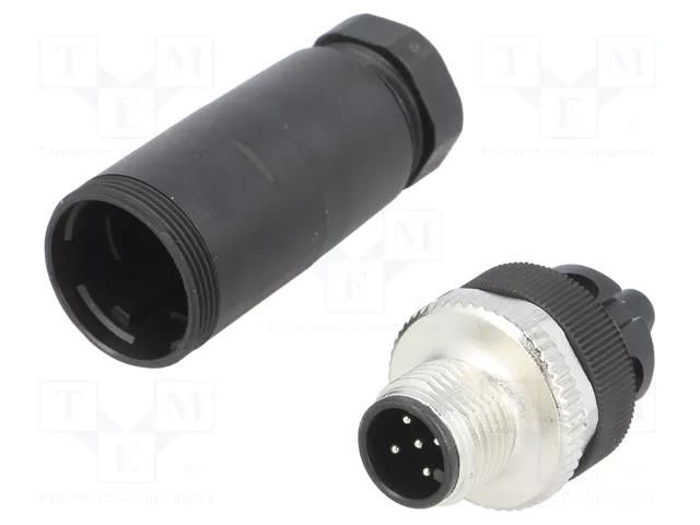 Connector: M12; plug; PIN: 5; male; straight; screw terminal; 6÷8mm WEIDMÜLLER SAIS-5/9