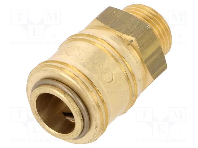 Quick connection coupling EURO; brass; Ext.thread: 3/8" METABO MTB.901025894