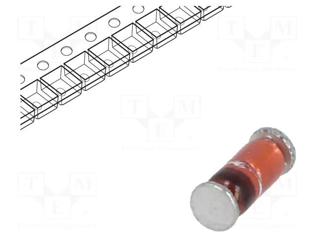 Diode: switching; SMD; 100V; 200mA; 4ns; SOD80C; Ufmax: 1V; Ifsm: 2A CDIL LL4148-CDI