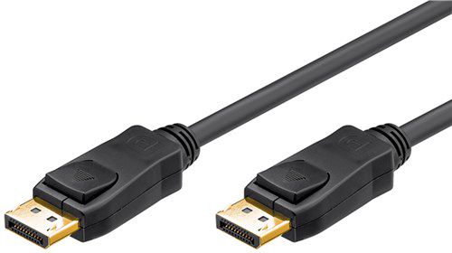 Certified DisplayPort™ Cable 1.2 (certified), 5 m, black - 4K/60Hz 65925