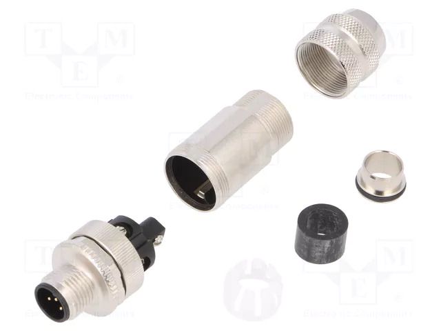 Connector: M12; plug; PIN: 5; male; straight; screw terminal; 6÷8mm WEIDMÜLLER SAISM5/8SM125PACOD