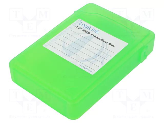 Hard discs housing: 3,5"; plastic; green LOGILINK UA0133G