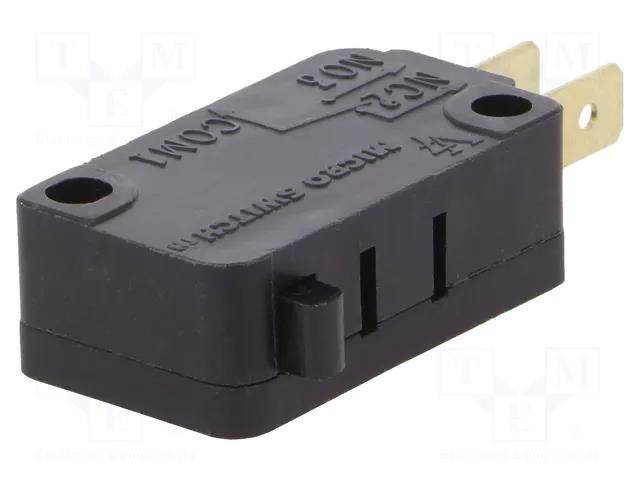 Microswitch SNAP ACTION; 11A/125VAC; without lever; SPDT; Pos: 2 HONEYWELL V7-7B17D8