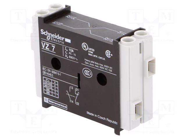 Auxiliary contacts; TeSys VARIO; Contacts: NC + NO SCHNEIDER ELECTRIC VZ7