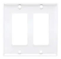 FACEPLATE, DECORA STYLE, ABS, WHITE N042D-200-WH