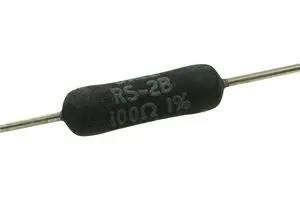 WIREWOUND RESISTOR, 100 OHM, 3W, 1% RS02B100R0FE12.