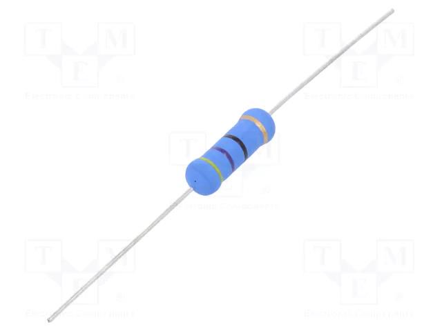 Resistor: metal oxide; THT; 47Ω; 3W; ±5%; Ø0.8x28mm; Ø5.5x16mm ROYALOHM 3W-47R