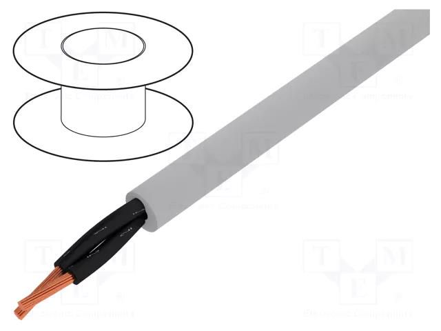 Wire; JZ-500-PUR; 2x0.5mm2; unshielded; 300V,500V; Cu; stranded HELUKABEL OZ500-PUR-2X0.5