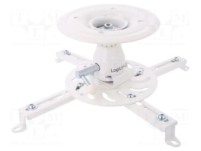 Holder; 25kg; white; Arm len: 135mm; Mount.hole diam: 80÷500mm LOGILINK BP0056
