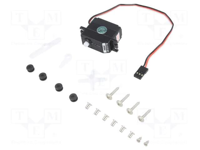 Motor: servo; 4.8÷6VDC; mini; analogue; 31.3x16.5x28.6mm; plastic SpringRC OKY8058