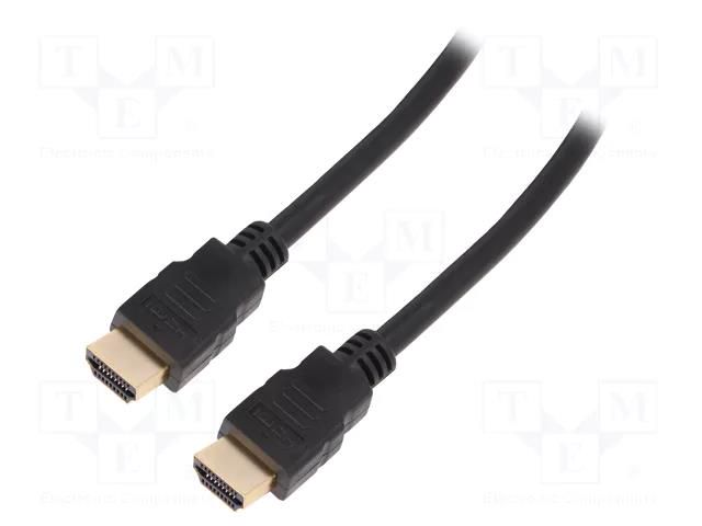 Cable; HDMI plug,both sides; 5m; black; HDMI 2.1 LOGILINK CH0080