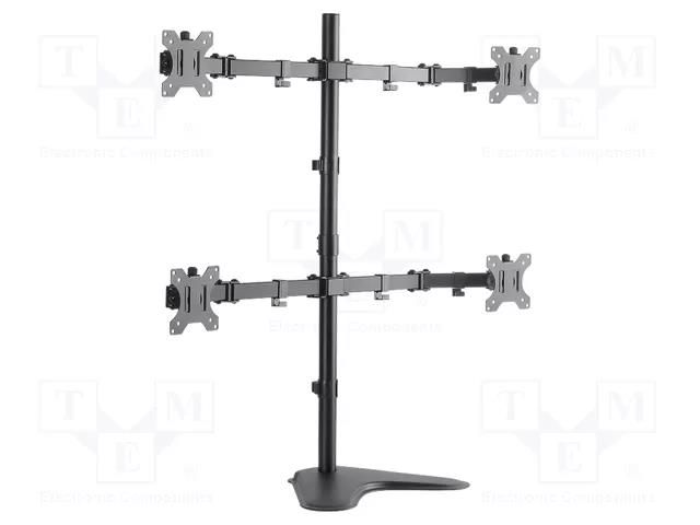 Monitor holder; 8kg; 13÷32"; Arm len: 460mm; for four monitors LOGILINK BP0046