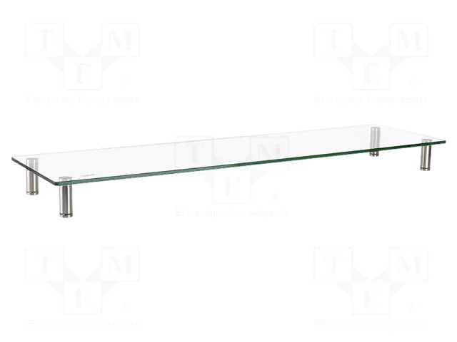 Monitor stand; 20kg; metal,steel,glass; Dim: 1000x260x93mm LOGILINK BP0060
