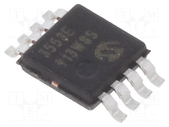 IC: A/D converter; Ch: 1; 22bit; 60sps; 2.7÷5.5V; MSOP8; ±8LSB; tube MICROCHIP TECHNOLOGY MCP3553-E/MS