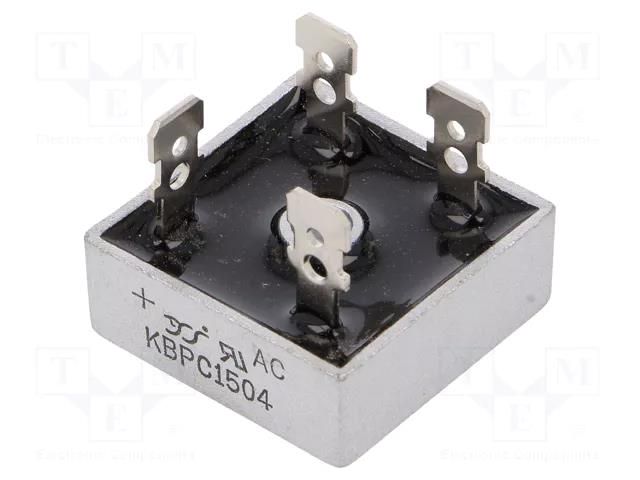 Bridge rectifier: single-phase; Urmax: 400V; If: 15A; Ifsm: 300A YANGJIE TECHNOLOGY KBPC1504-YAN