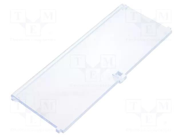 Front panel; with hinges; 6M Modulbox One; transparent ITALTRONIC IT-P05060721R