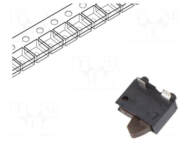 Switch: detecting; Pos: 2; SPST; 0.01A/5VDC; 500mΩ; 0.29N; 4.1mm PANASONIC ESE22MV21T