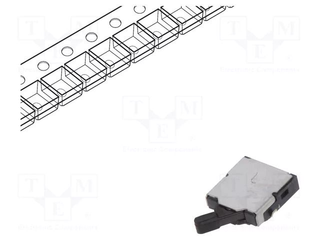 Switch: detecting; Pos: 2; SPST; 0.01A/5VDC; Leads: for PCB; 500mΩ PANASONIC ESE18R11B