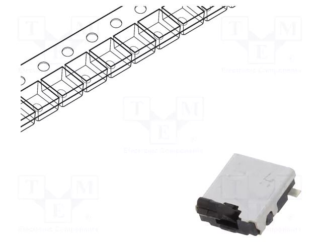 Switch: detecting; Pos: 2; SPST; 0.01A/5VDC; Leads: straight; 500mΩ PANASONIC ESE13V01D
