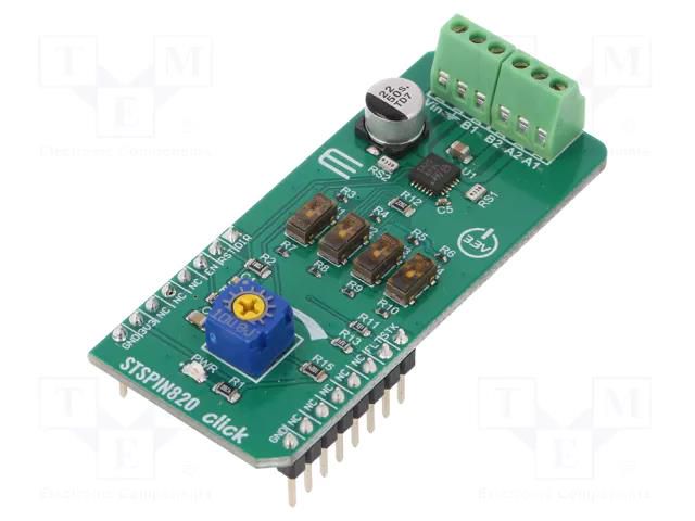 Click board; prototype board; Comp: STSPIN820; motor driver MIKROE MIKROE-3544