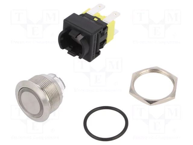 Switch: vandal resistant; Pos: 2; DPDT; 16A/250VAC; IP65; ON-OFF CANAL ELECTRONIC PS5210QHBUD0RAC