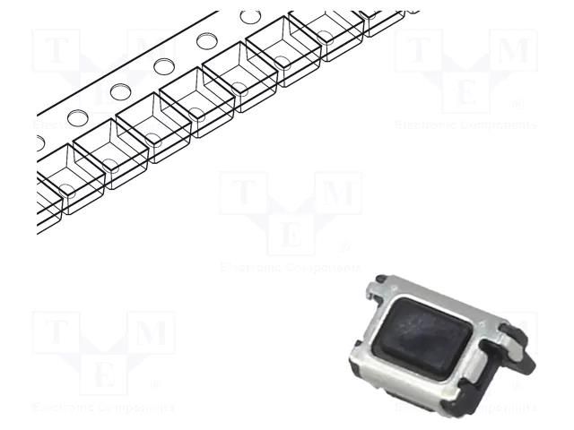 Microswitch TACT; SPST; Pos: 2; 0.015A/15VDC; SMT; none; 1.6N; EVPAE PANASONIC EVPAEBB2A