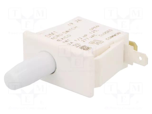 Switch: door; Pos: 2; SPDT; 10A/125VAC; Leads: connectors; on panel HONEYWELL 1DM1