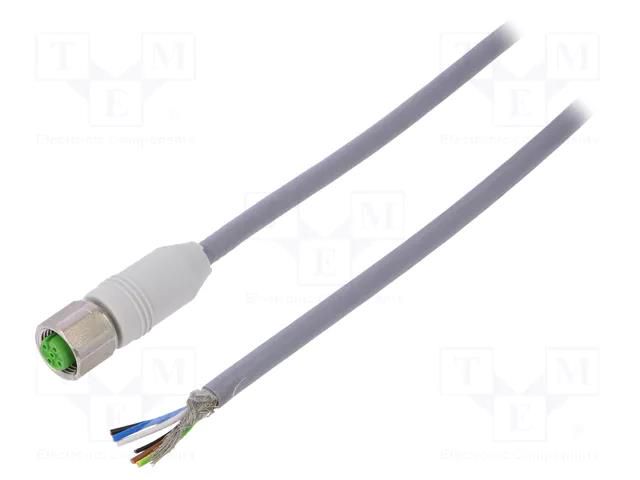 Cable: for sensors/automation; M12; PIN: 5; straight; 5m; plug; 7014 MURR ELEKTRONIK 7014-13221-3480500