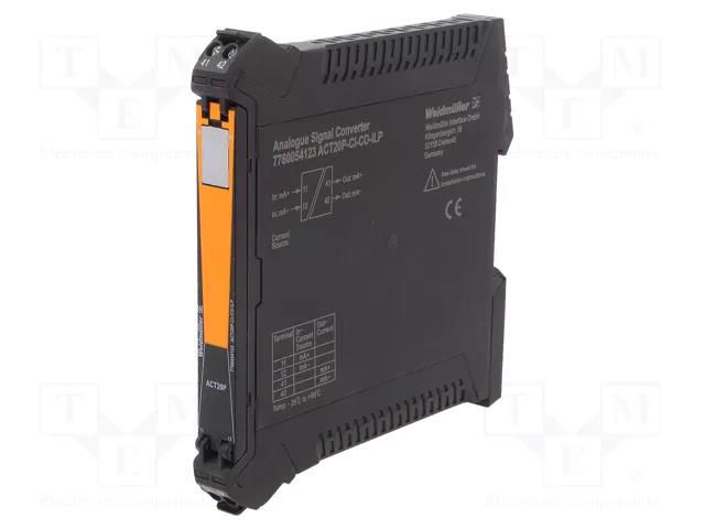 Converter: analog signals; for DIN rail mounting; 0÷20mA,4÷20mA WEIDMÜLLER 7760054123