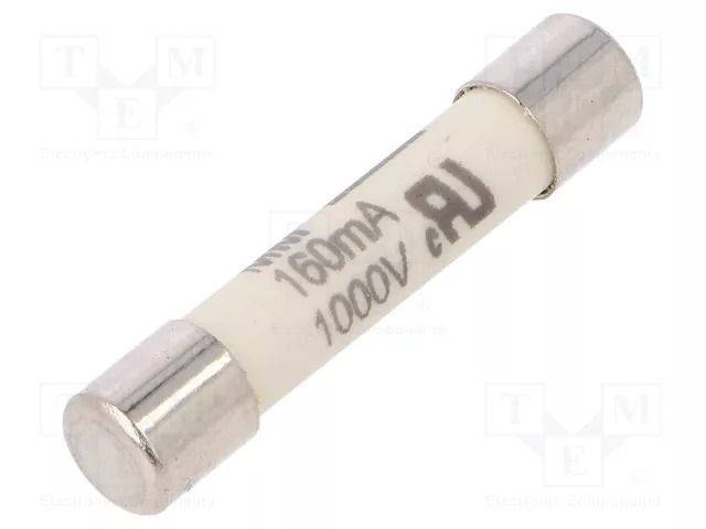 Fuse: fuse; 160mA; 1kVAC; ultra rapid; ceramic,cylindrical; brass ESKA 632.409