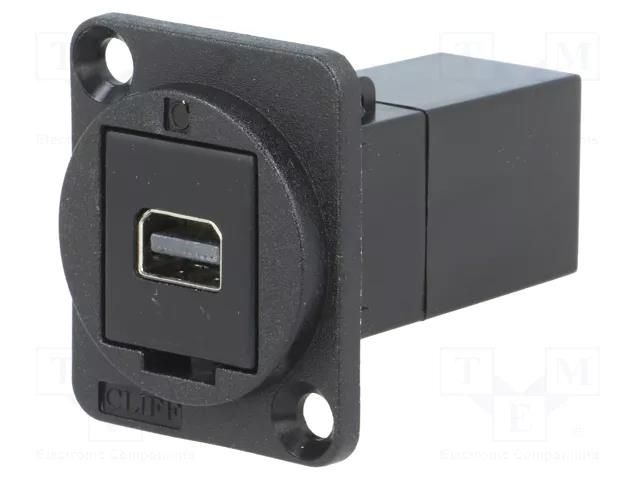 Coupler; mini DisplayPort socket,both sides; FT; 19x24mm CLIFF CP30202