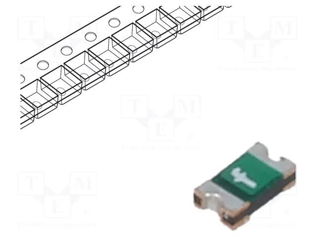 Fuse: PTC polymer; 200mA; Imax: 40A; SMD; 0ZCM; 0603 BEL FUSE 0ZCM0020FF2G